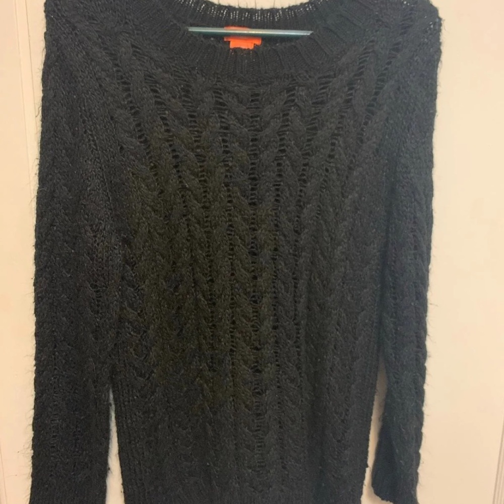Black knit sweater